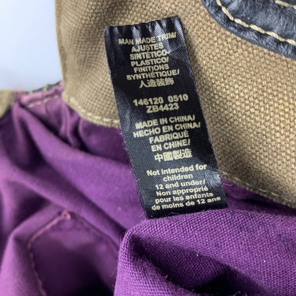 Fossil Quilted Floral Canvas Key Per Shoulder Purse - Picture 13 of 15